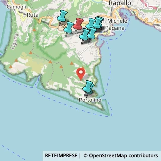 Mappa Via Costamezzana, 16038 Portofino GE, Italia (2.215)