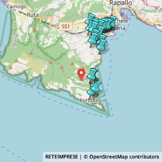 Mappa Via Costamezzana, 16038 Portofino GE, Italia (2.142)