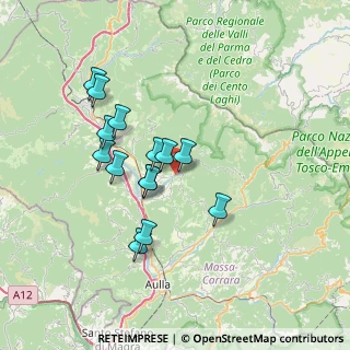 Mappa Via Lorenzo Quartieri, 54021 Bagnone MS, Italia (6.27143)