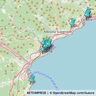 Mappa Via B.Mattiauda, 17100 Savona SV, Italia (3.73917)