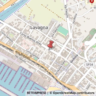 Mappa Corso Buenos Aires, 25, 16033 Lavagna, Genova (Liguria)