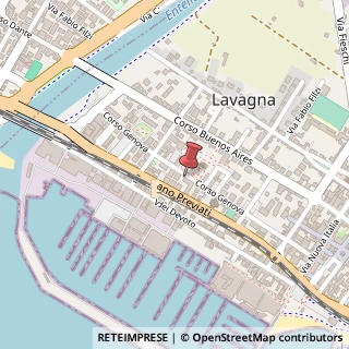 Mappa Corso Genova, 195, 16033 Lavagna, Genova (Liguria)