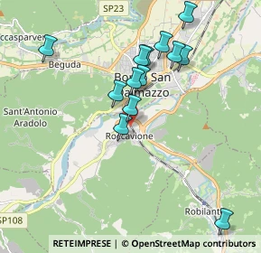 Mappa Via Molino, 12018 Roccavione CN, Italia (1.84615)