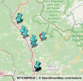 Mappa Via Lungo Bagnone, 54021 Bagnone MS, Italia (9.244)