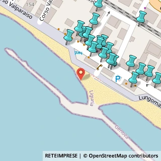 Mappa Traversa di Corso Valparaiso, 16043 Chiavari GE, Italia (0.07455)