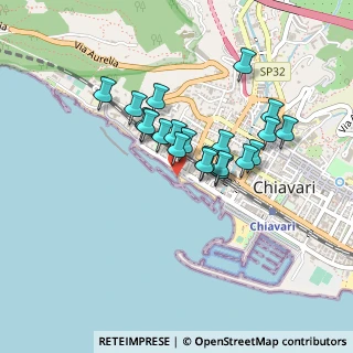 Mappa Traversa di Corso Valparaiso, 16043 Chiavari GE, Italia (0.349)
