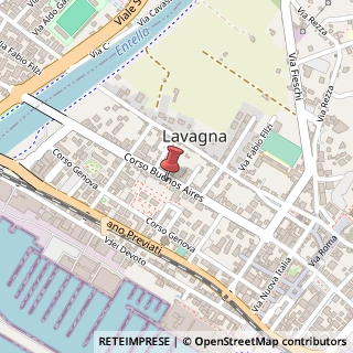 Mappa Corso Buenos Aires, 87, 16033 Lavagna, Genova (Liguria)