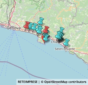 Mappa Via Paraggi a mare, 16038 Santa Margherita Ligure GE, Italia (8.843)