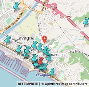 Mappa Via Carcara, 16033 Lavagna GE, Italia (0.575)