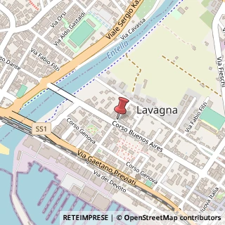 Mappa Via Ceccardo Roccatagliata Ceccardi, 1, 16033 Lavagna, Genova (Liguria)
