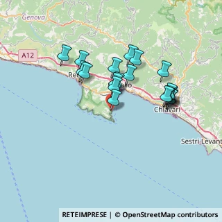 Mappa Via Cervara, 16038 Santa Margherita Ligure GE, Italia (6.6165)