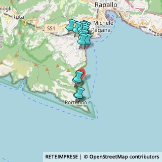 Mappa Via Cervara, 16038 Santa Margherita Ligure GE, Italia (1.79357)