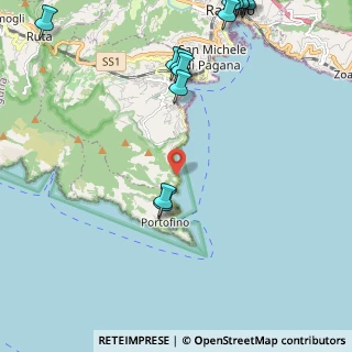 Mappa Via Cervara, 16038 Santa Margherita Ligure GE, Italia (3.09769)