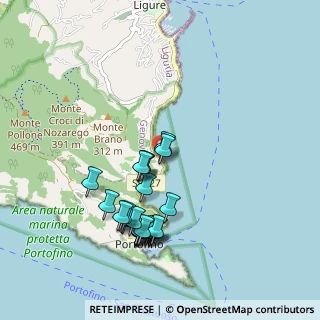 Mappa Via Cervara, 16038 Santa Margherita Ligure GE, Italia (0.94583)