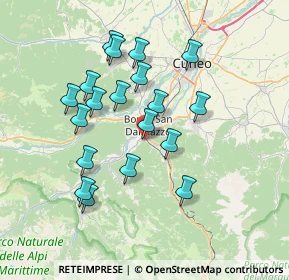Mappa 12018 Roccavione CN, Italia (6.79947)