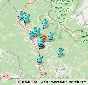 Mappa Via Gragnana, 54028 Villafranca in Lunigiana MS, Italia (5.54357)