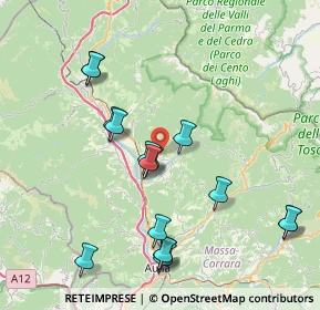 Mappa Via Gragnana, 54028 Villafranca in Lunigiana MS, Italia (8.535)