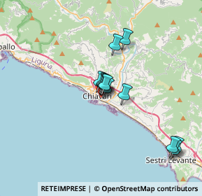 Mappa Via Nino Bixio, 16121 Chiavari GE, Italia (2.69917)