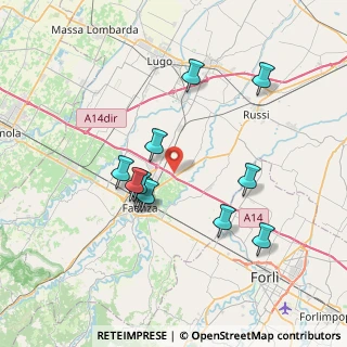 Mappa Via Mezzeno, 48018 Faenza RA, Italia (6.79667)