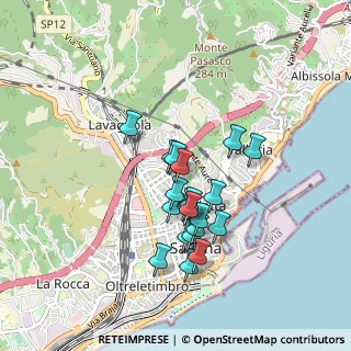 Mappa Via F. Corridoni, 17100 Savona SV, Italia (0.7365)