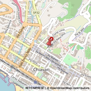Mappa Via delle Vecchie Mura, 1, 16043 Chiavari, Genova (Liguria)
