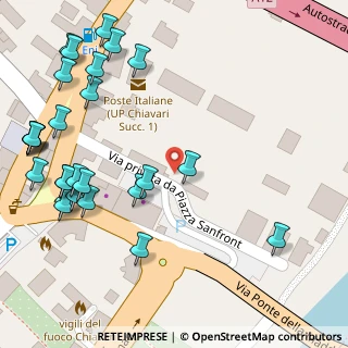 Mappa Via Privata da Piazza Sanfront, 16043 Chiavari GE, Italia (0.09185)
