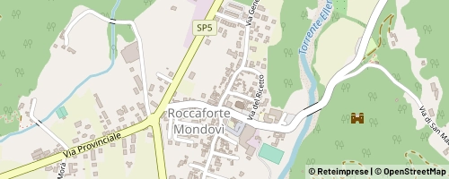 Mappa Roccaforte Mondovì