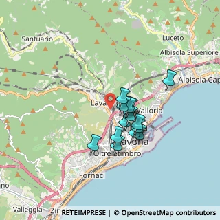 Mappa Via Francesco Crispi, 17100 Savona SV, Italia (1.30643)