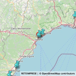 Mappa Via Schiantapetto, 17100 Savona SV, Italia (28.63364)