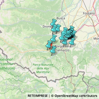 Mappa 12010 Moiola CN, Italia (12.3045)