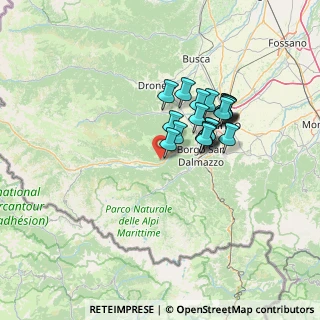 Mappa 12010 Moiola CN, Italia (10.705)