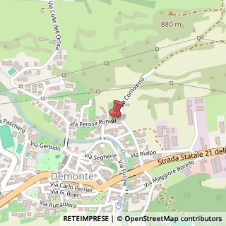 Mappa Via Cornaletto, 5, 12014 Demonte, Cuneo (Piemonte)