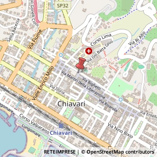 Mappa Via delle Vecchie Mura, 3, 16043 Chiavari, Genova (Liguria)