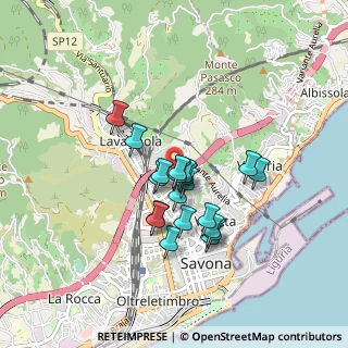 Mappa Via Privata Istria, 17100 Savona SV, Italia (0.6715)