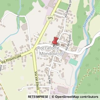 Mappa Via Roma, 1, 12088 Roccaforte Mondovì, Cuneo (Piemonte)