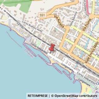 Mappa Corso Valparaiso, 116, 16043 Chiavari, Genova (Liguria)