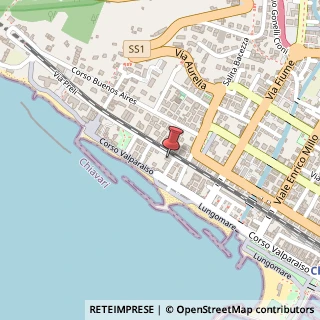 Mappa Traversa di Corso Valparaiso, 53, 16043 Chiavari, Genova (Liguria)