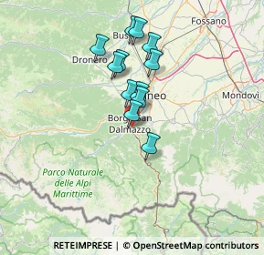 Mappa Via Don Pellegrino, 12018 Roccavione CN, Italia (10.98667)