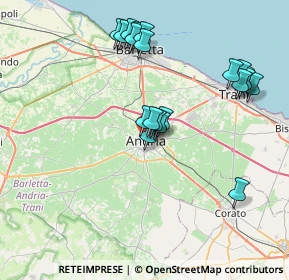 Mappa Vicolo 1 Fornaci, 76123 Andria BT, Italia (8.0145)