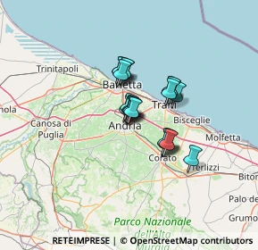 Mappa Via Tagliamento, 70031 Andria BT, Italia (8.425)