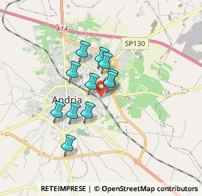 Mappa Via Sofia, 76123 Andria BT, Italia (1.31182)
