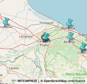 Mappa Via Salita Arco Diomede, 76012 Canosa di Puglia BT, Italia (28.01286)