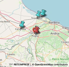 Mappa Via Salita Arco Diomede, 76012 Canosa di Puglia BT, Italia (10.58333)