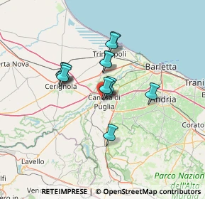 Mappa Via Salita Arco Diomede, 76012 Canosa di Puglia BT, Italia (10.46231)