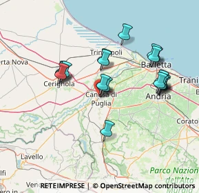 Mappa Via Salita Arco Diomede, 76012 Canosa di Puglia BT, Italia (14.258)