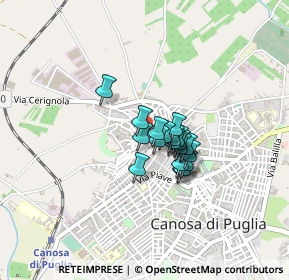 Mappa Via Salita Arco Diomede, 76012 Canosa di Puglia BT, Italia (0.2565)