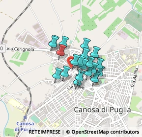 Mappa Via Salita Arco Diomede, 76012 Canosa di Puglia BT, Italia (0.2775)