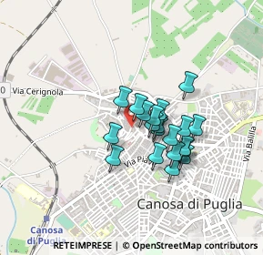 Mappa Via Salita Arco Diomede, 76012 Canosa di Puglia BT, Italia (0.3185)