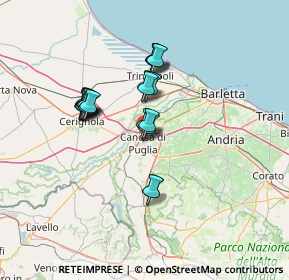 Mappa Via Legnano, 76012 Canosa di Puglia BT, Italia (11.8785)