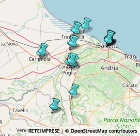Mappa Via Legnano, 76012 Canosa di Puglia BT, Italia (14.9985)